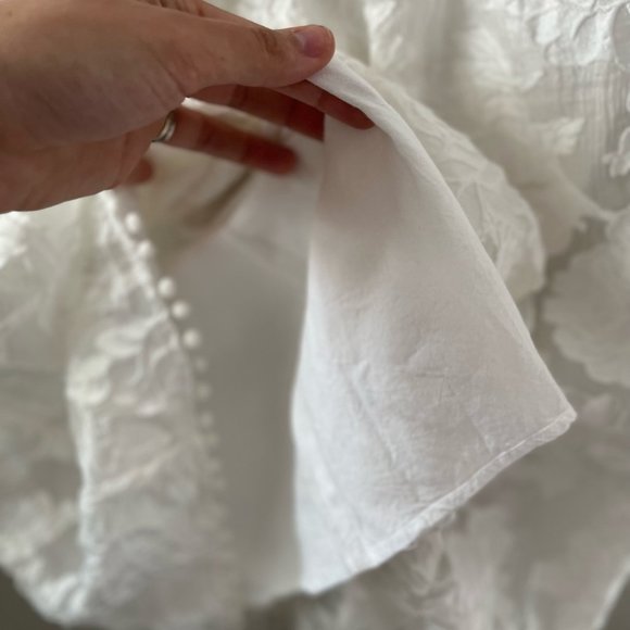 Moon River Bohemian White Lace Long Sleeve Dress Women’s Size XS - Picture 10 of 10